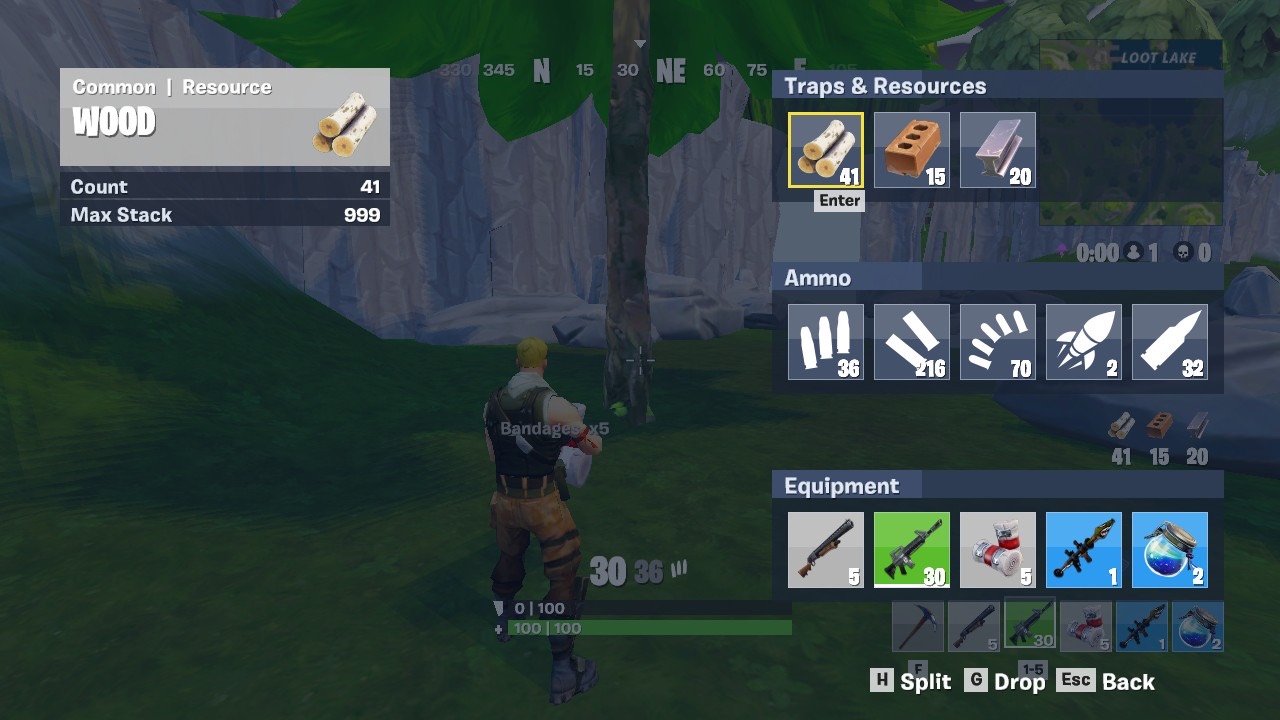 Season 1 inventory and resources